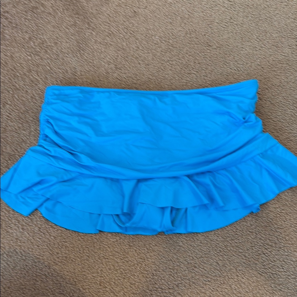 La Blanca turquoise Ruffled Women's Skirt